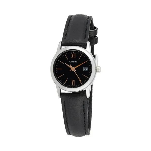 Casio Analog Leather Band Watch for Women - LTP-V002L-1B3UDF